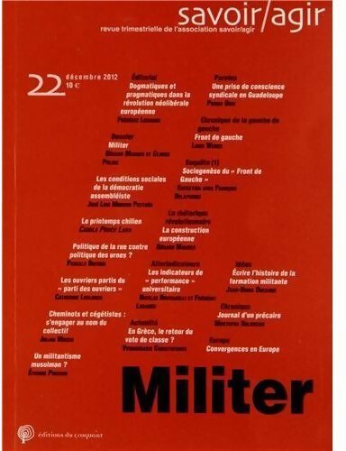 Savoir/agir n°22 : Militer - Collectif - Livre