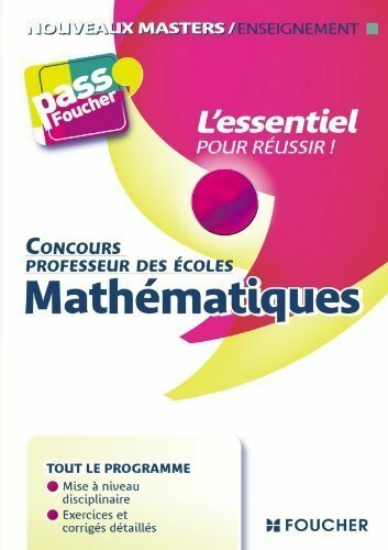 Mathématiques concours professeur des écoles - Eric Tisserand - Livre