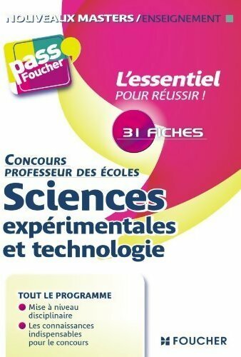 Concours professeur des écoles : Sciences expérimentales et technologie - Eric Tisserand - Livre