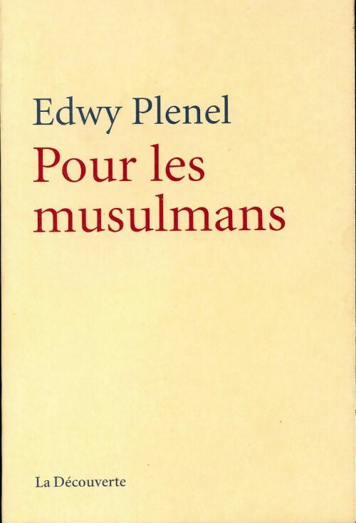 Pour les musulmans - Edwy Plenel - Livre
