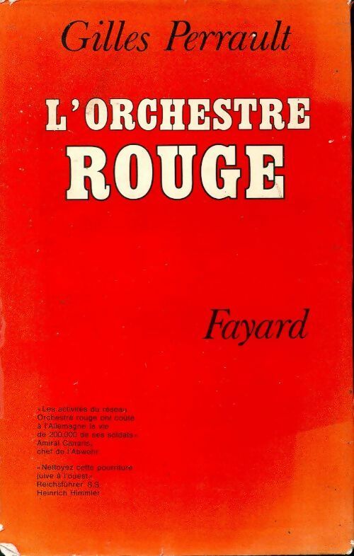 L'orchestre rouge - Gilles Perrault - Livre