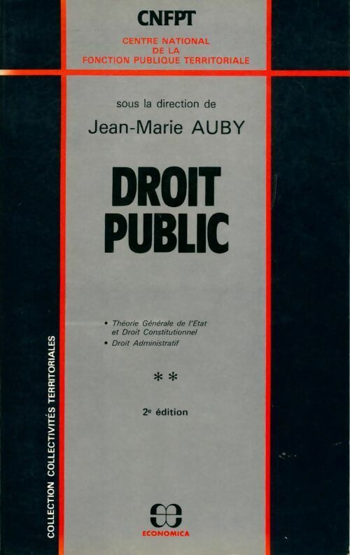 Droit public  - Jean-Marie Auby - Livre