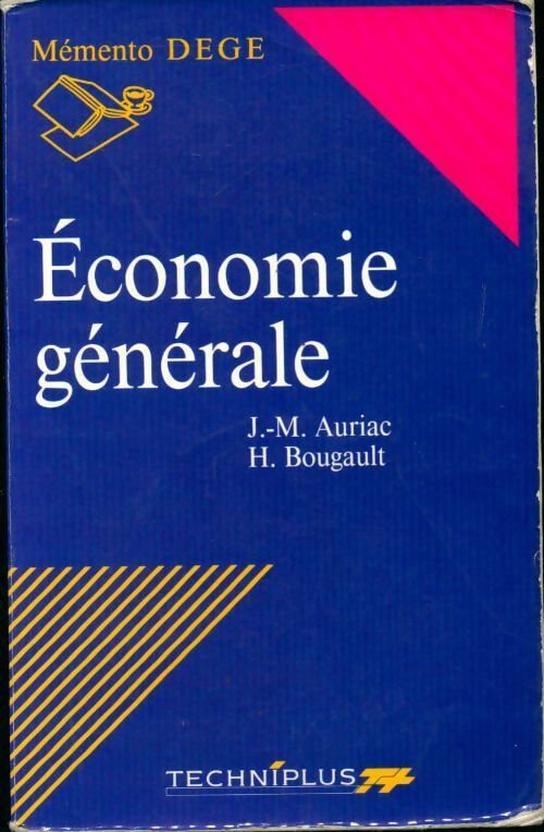 Économie générale - Jean-Marc Auriac, H. Bougault - Livre