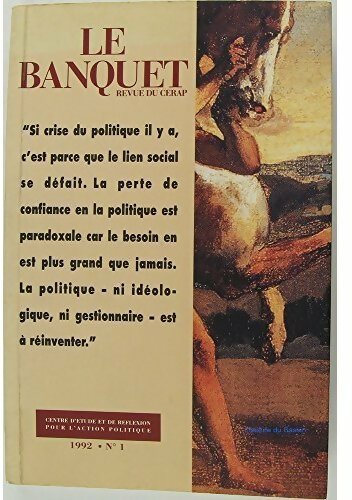 Le banquet n°1 - Collectif - Livre