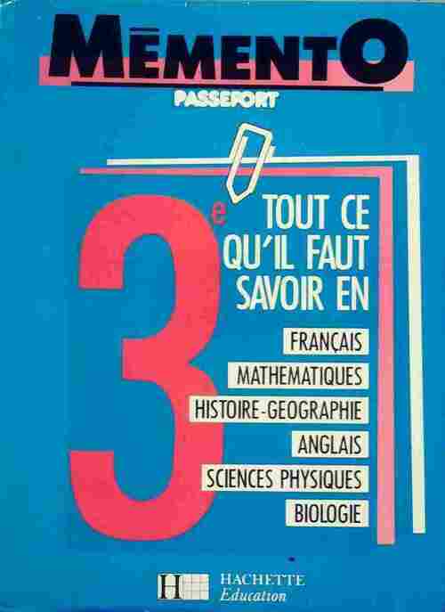 Mémento passeport 3e - Collectif - Livre