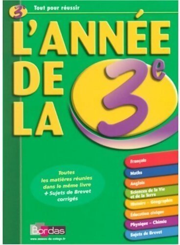 L'année de la 3e - Collectif - Livre