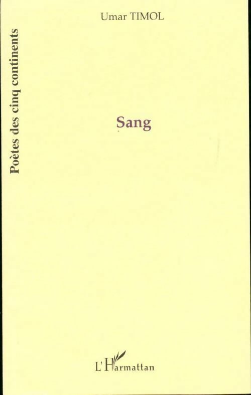Sang - Umar Timol - Livre