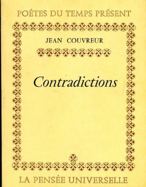Contradictions - Jean Couvreur - Livre