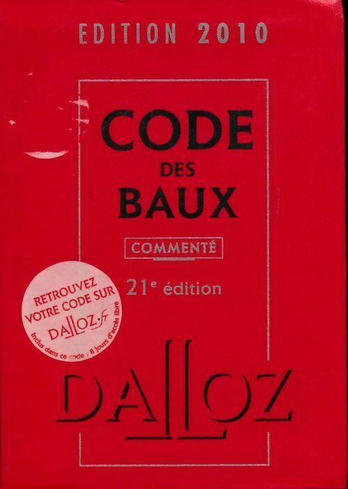 Code des baux 2010 - Collectif - Livre