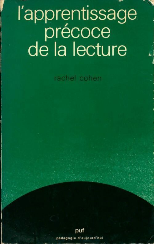 L'apprentissage précoce de la lecture - Rachel Cohen - Livre