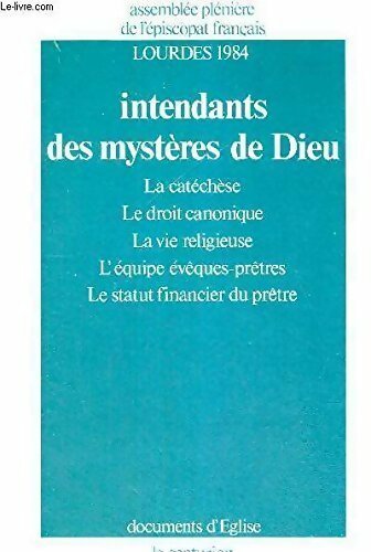 Intendants des mystères de Dieu - Collectif - Livre