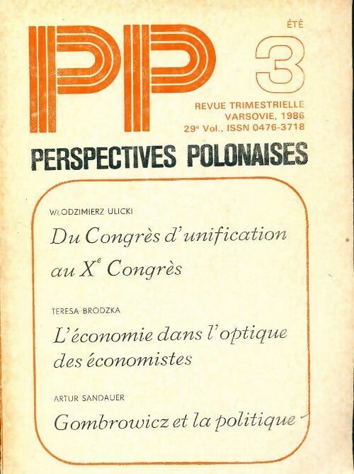 Perspectives polonaises n°29 - Collectif - Livre
