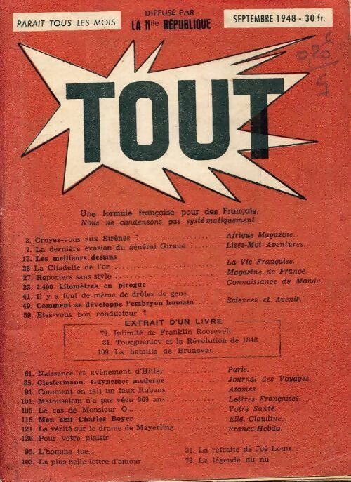 Tout n°5 - Collectif - Livre