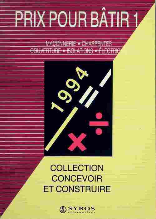 Prix pour bâtir Tome I - Michel Matana - Livre