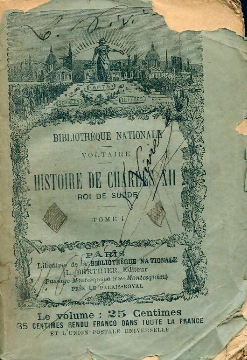 Histoire de Charles XII Tome I - Voltaire - Livre