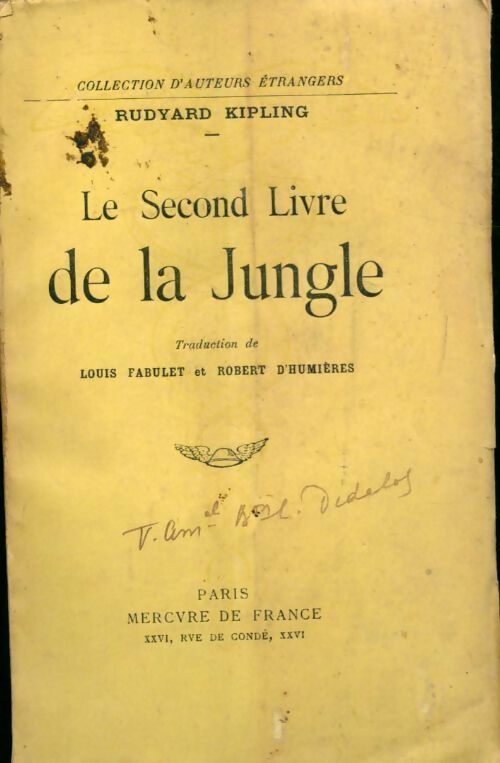Le second livre de la jungle - Rudyard Kipling - Livre