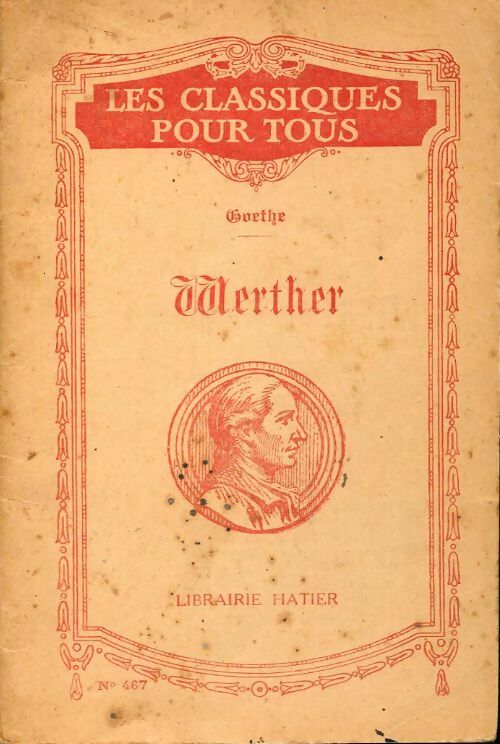Werther - Johann Wolfgang Von Goethe - Livre