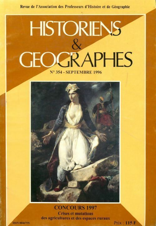 Historiens & géographes n°354 : Concours 1997 - Collectif - Livre