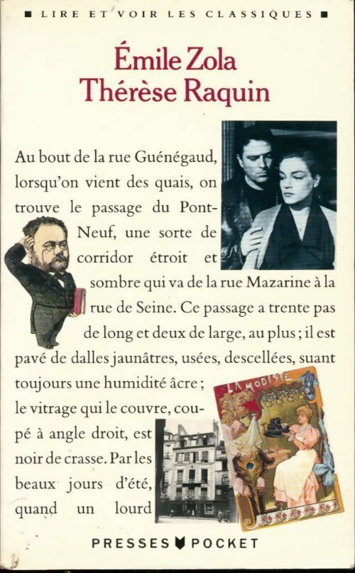Thérèse Raquin - Emile Zola - Livre