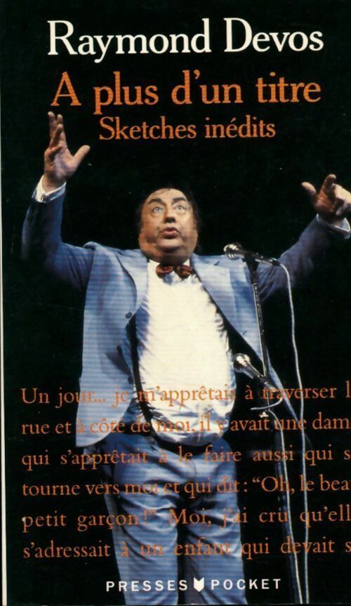A plus d'un titre - Raymond Devos - Livre