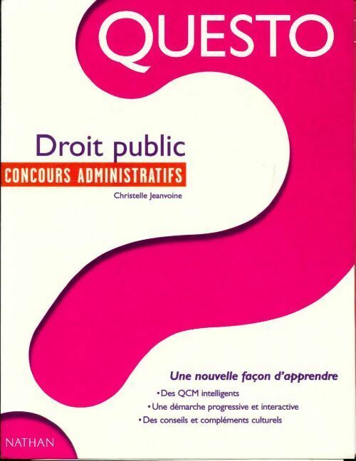 Concours administratifs droit public - Christelle Jeanvoine - Livre