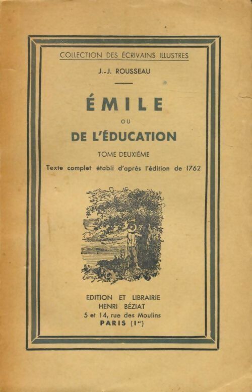 Emile ou de l'éducation Tome II - Jean-Jacques Rousseau - Livre