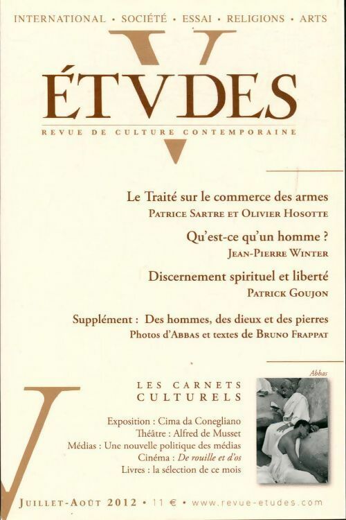 Études n°416 : Le traité sur le commerce des armes / Qu'est-ce qu'un homme ? / ... - Collectif - Livre