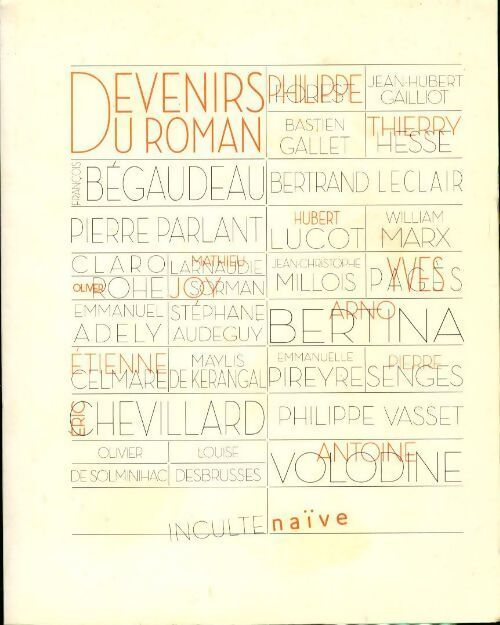 Devenirs du roman - Emmanuel Adely - Livre