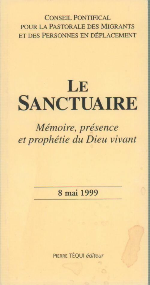 Le sanctuaire - Collectif - Livre