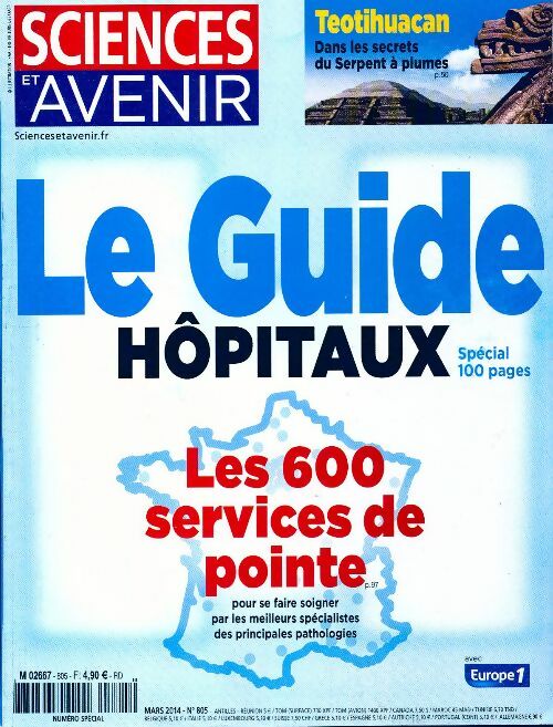 Sciences et avenir n°805 : Le hôpitaux - Collectif - Livre