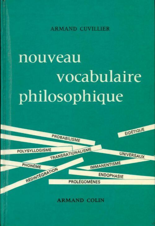 Nouveau vocabulaire philosophique - Armand Cuvillier - Livre