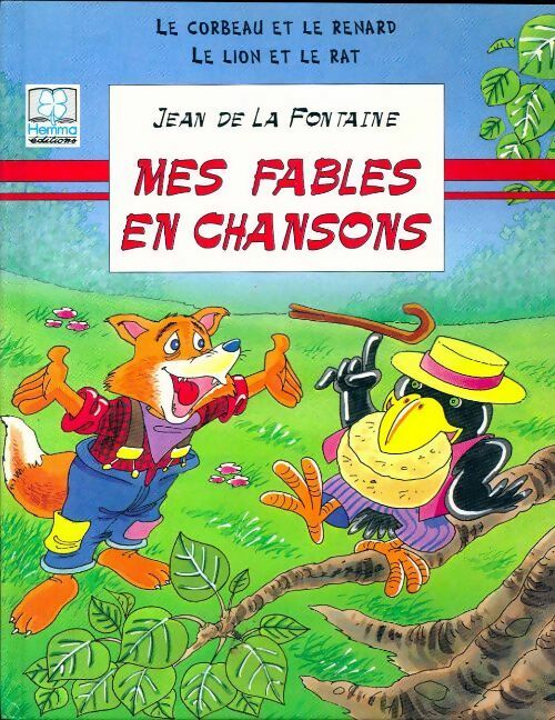 Le corbeau et le renard / Le lion et le rat - Jean De La Fontaine - Livre