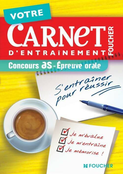 Votre carnet d'entraînement Concours AS. Epreuve orale - Bernard Abchiche - Livre