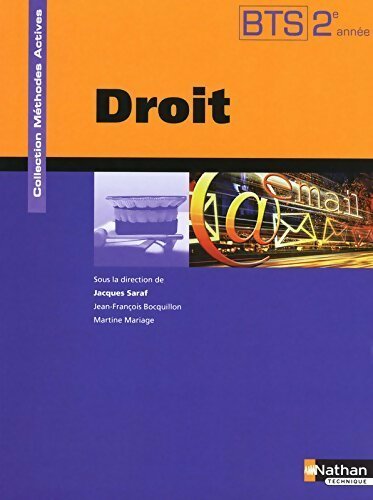 Droit BTS 2e année - Jacques Saraf - Livre