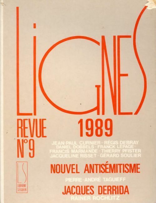 Lignes n°9 : 1989 - Collectif - Livre