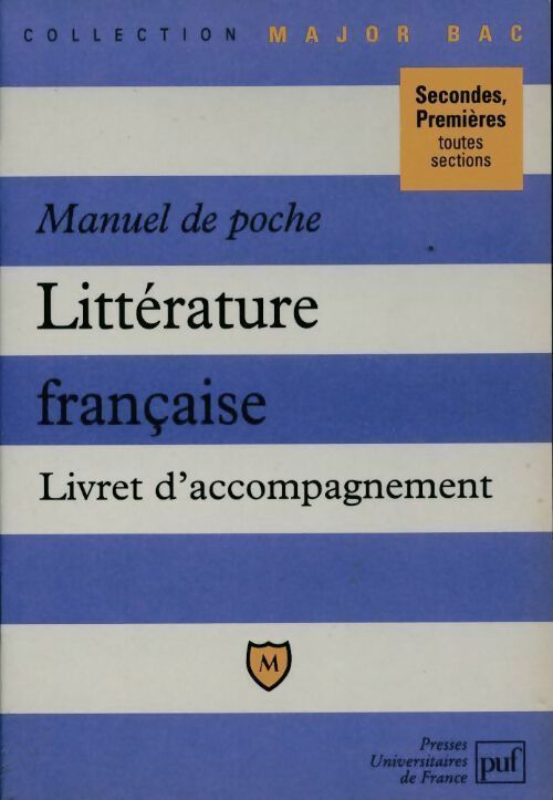 Littérature française. Livret d'accompagnement. Manuel de poche - Collectif - Livre