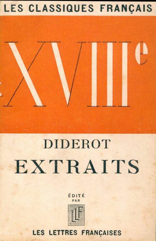Extraits - Denis Diderot - Livre