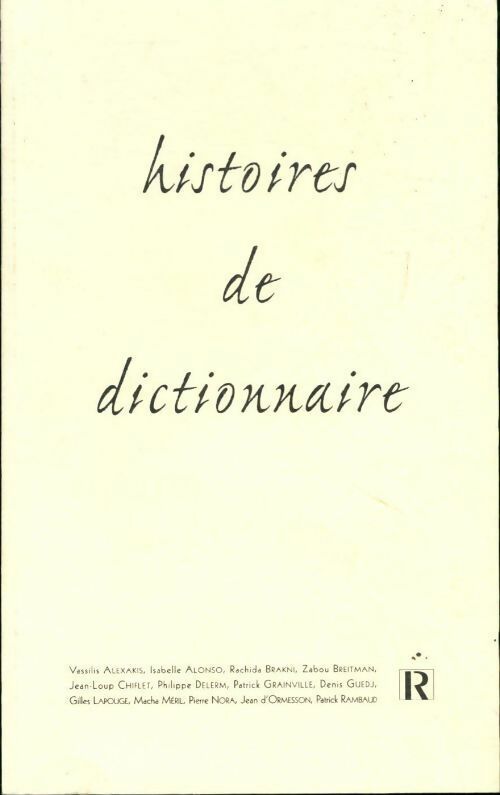 Histoires de dictionnaire - Collectif - Livre