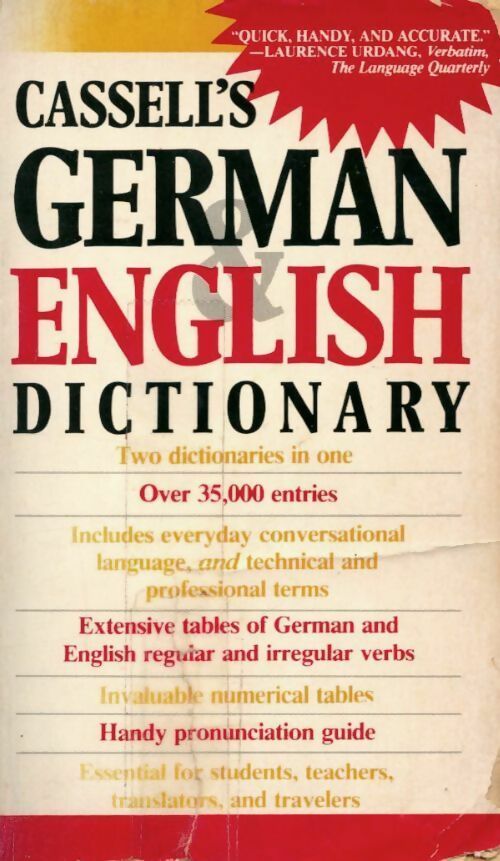 Cassell's German & English dictionary - Inconnu - Livre