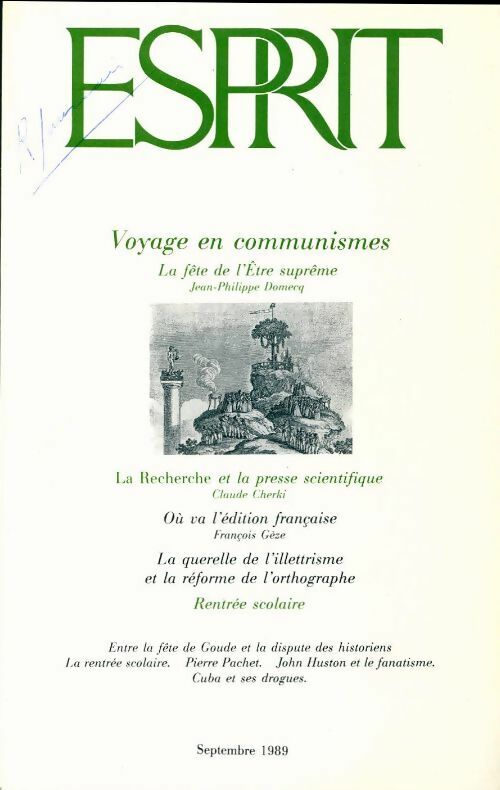 Esprit n°154 : Voyage en communismes - Collectif - Livre