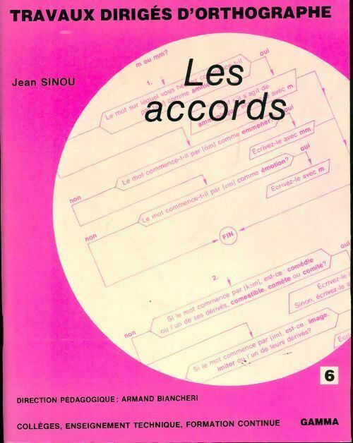 Travaux diriges d'orthographe : Les accords - Jean Sinou - Livre