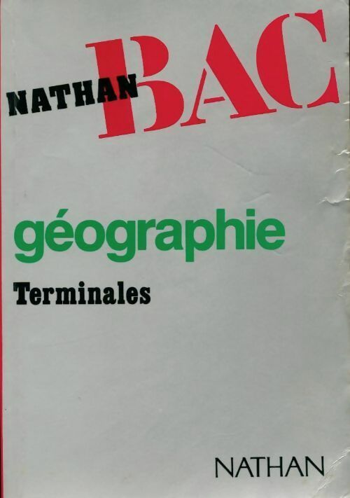 Géographie terminales - Marc Baconnet - Livre