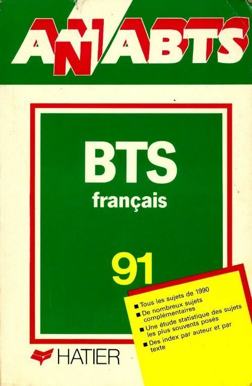 BTS français 1991 - Collectif - Livre