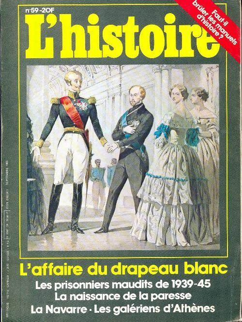 L'histoire n°59 : L'affaire du drapeau blanc - Collectif - Livre