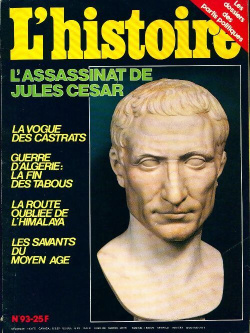 L'histoire n°93 : L'assassinat de Jules César - Collectif - Livre
