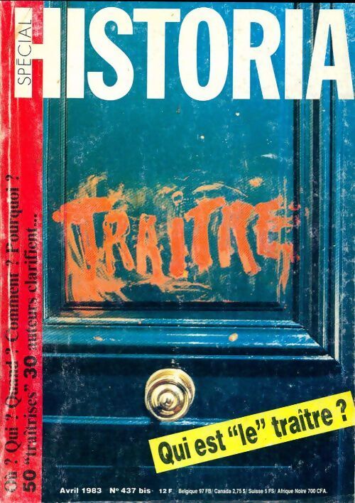 Historia spécial n°437 bis : Qui est le traitre ? - Collectif - Livre