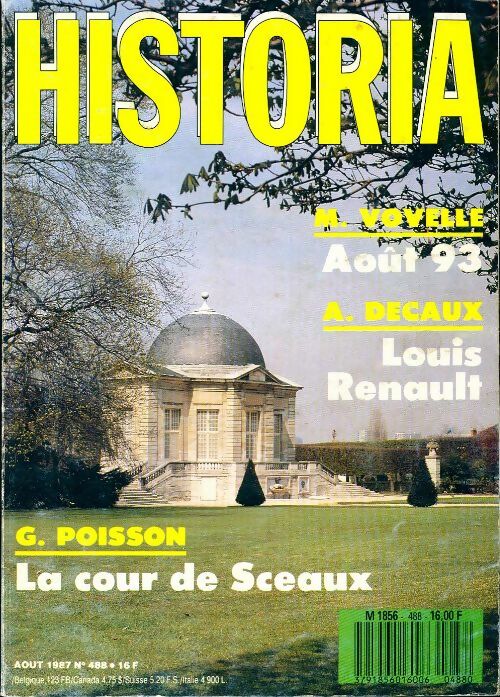 Historia n°488 : La Cour de Sceaux / Août 93 / Louis Renault - Collectif - Livre