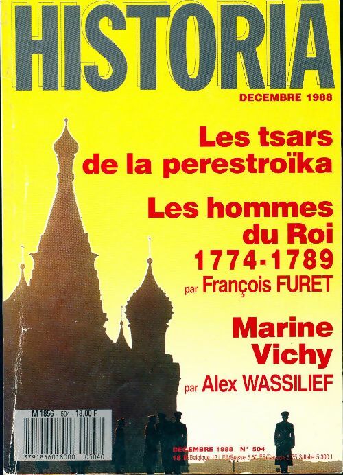 Historia n°504 : Les tsars de la perestroika / Les hommes du Roi (1774-1789) - Collectif - Livre