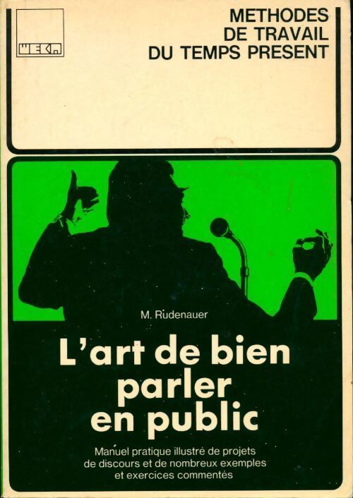 L'art de bien parler en public - M. Rudenauer - Livre