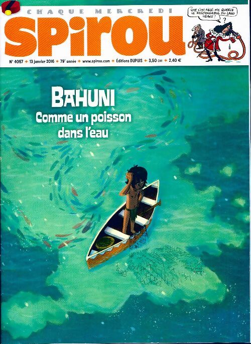 Spirou n°4057 : Bahuni, comme un poisson dans l'eau - Collectif - Livre